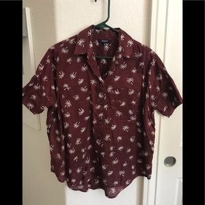 Madewell Courier Shirt in Palm Tree Print